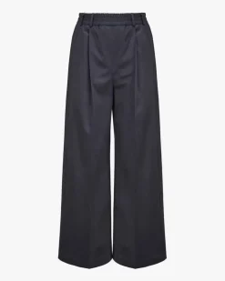 7/8-Palazzohose aus Baumwoll-Mix