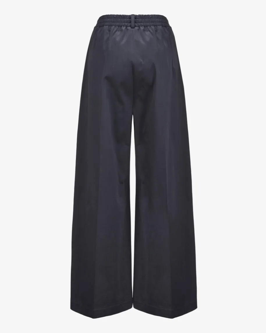 7/8-Palazzohose aus Baumwoll-Mix