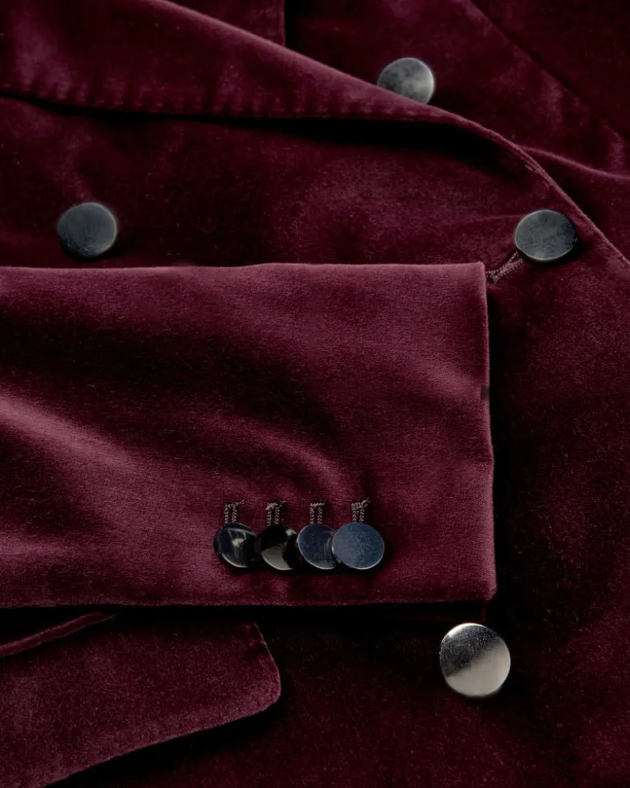 Parigi Doppelreiher-Samtblazer aus Baumwolle