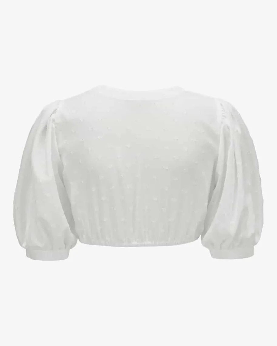 Paula Dirndlbluse semi-transparente