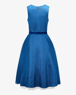 Pfaukönig Midi-Dirndl mit Schürze