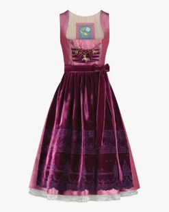 Pferdeherz Dirndl lang mit Samtschürze