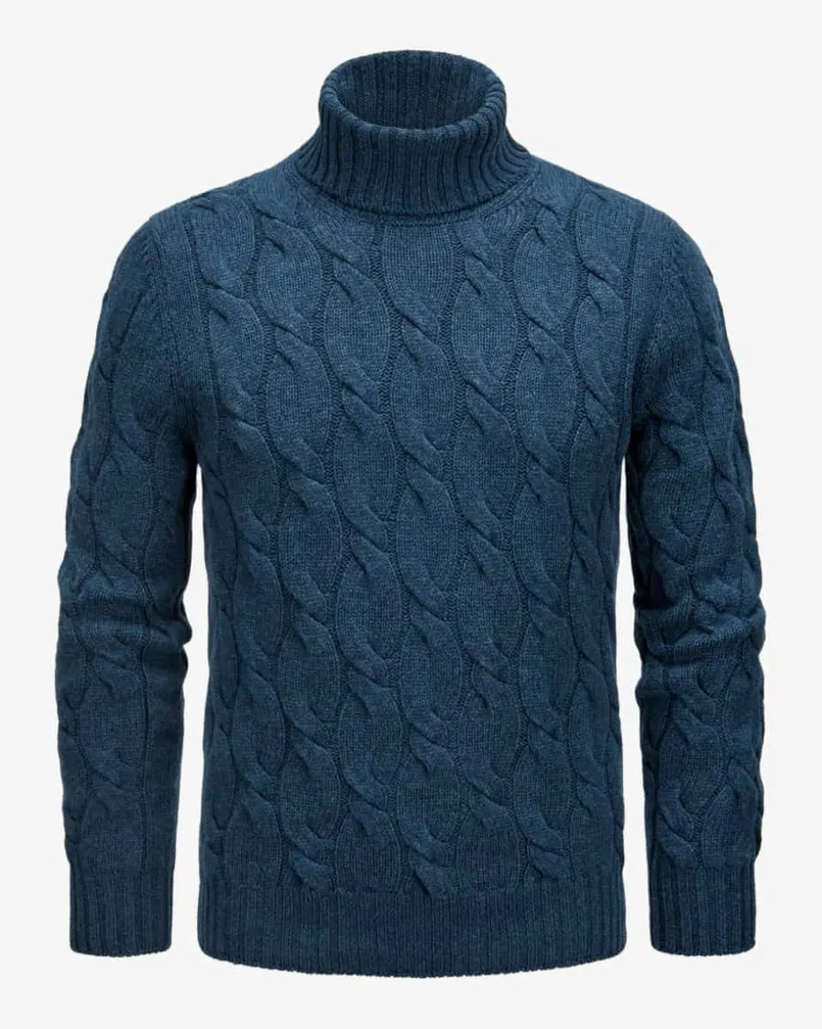 Rollkragen-Pullover