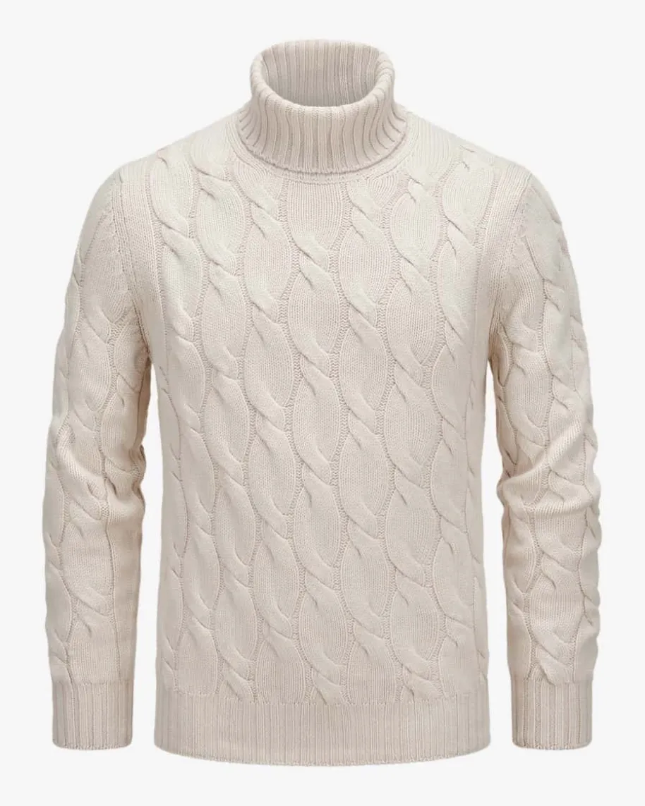 Rollkragen-Pullover