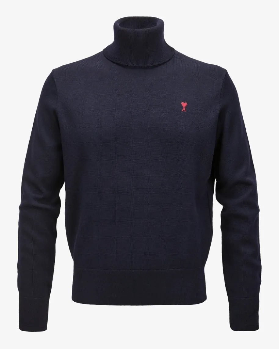 Rollkragenpullover aus extrafeiner Merinowolle