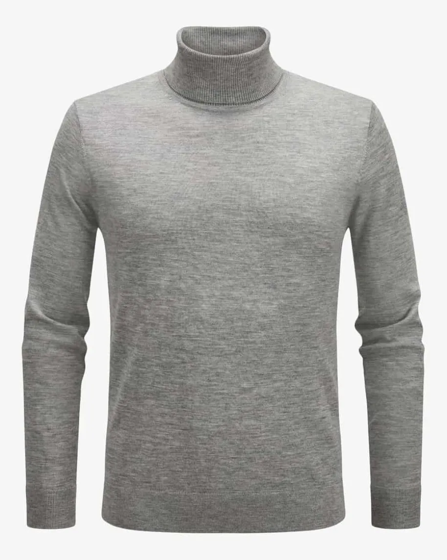 Rollkragenpullover aus Wolle und Cashmere