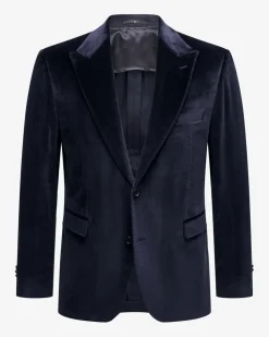 Safir Samt-Sakko Regular Fit aus Baumwolle