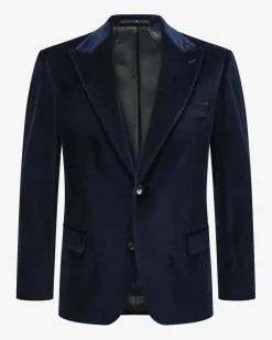 Safir Samt-Sakko Regular Fit aus Baumwolle