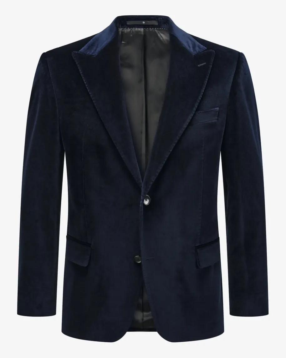 Safir Samt-Sakko Regular Fit aus Baumwolle