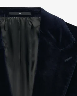 Safir Samt-Sakko Regular Fit aus Baumwolle