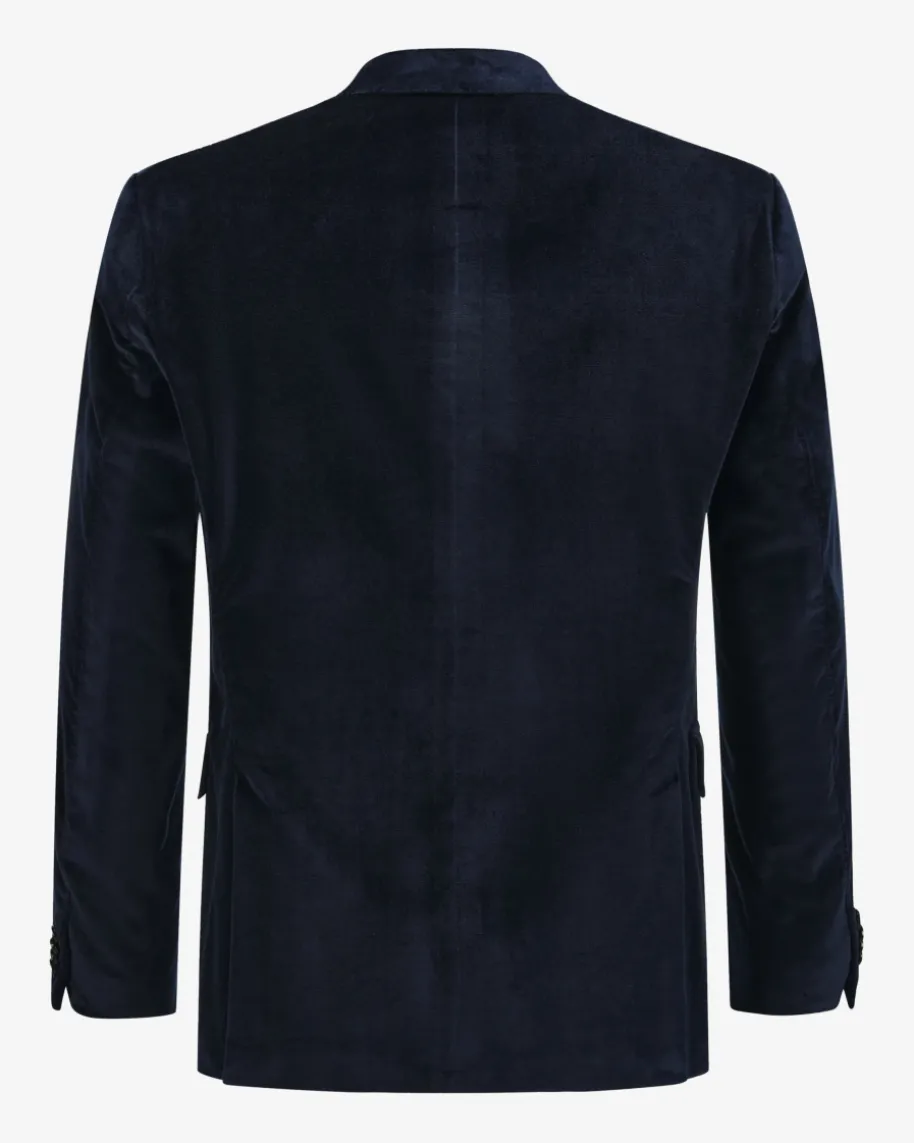 Safir Samt-Sakko Regular Fit aus Baumwolle