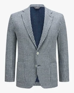 Sakko aus Baumwolle und Leinen