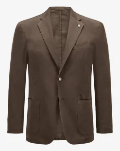 Sakko aus Baumwoll-Seiden-Mix