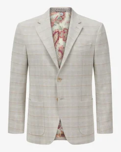 Sakko aus Baumwoll-Woll-Mix