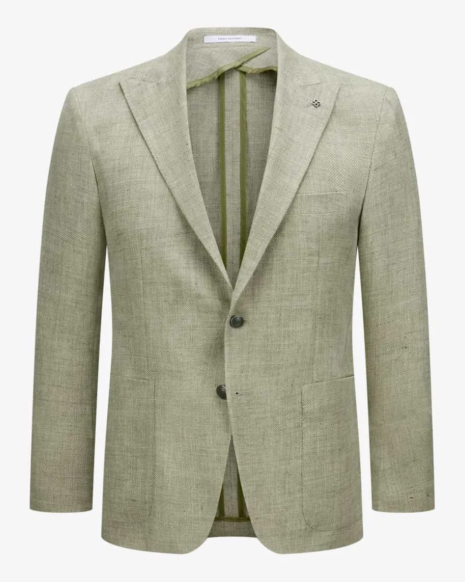 Sakko aus Leinen und Schurwolle