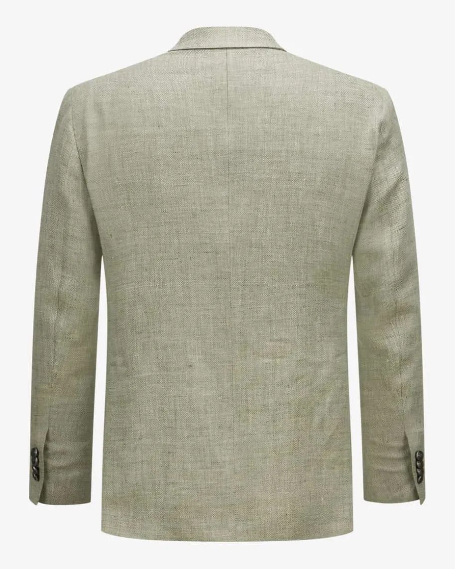 Sakko aus Leinen und Schurwolle