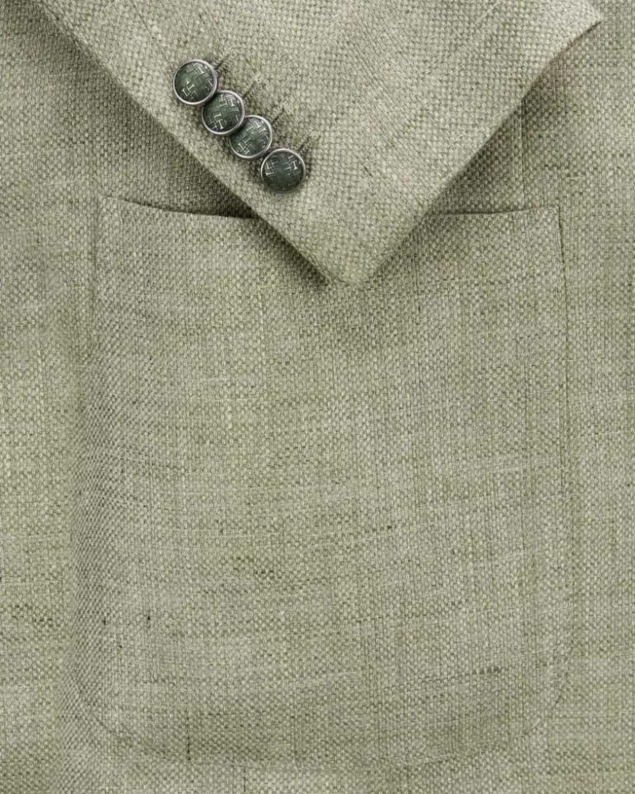 Sakko aus Leinen und Schurwolle