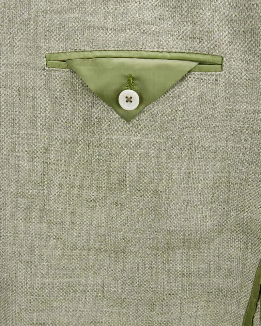 Sakko aus Leinen und Schurwolle