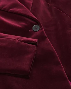 Samtblazer aus Baumwolle