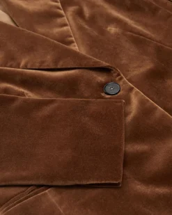 Samtblazer aus Baumwolle