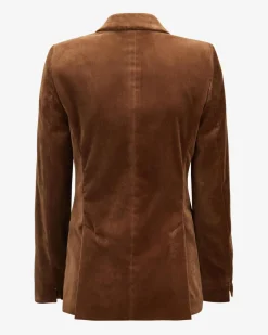 Samtblazer aus Baumwolle