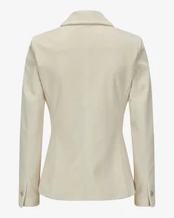 Samtblazer Slim Fit aus Baumwoll-Mix