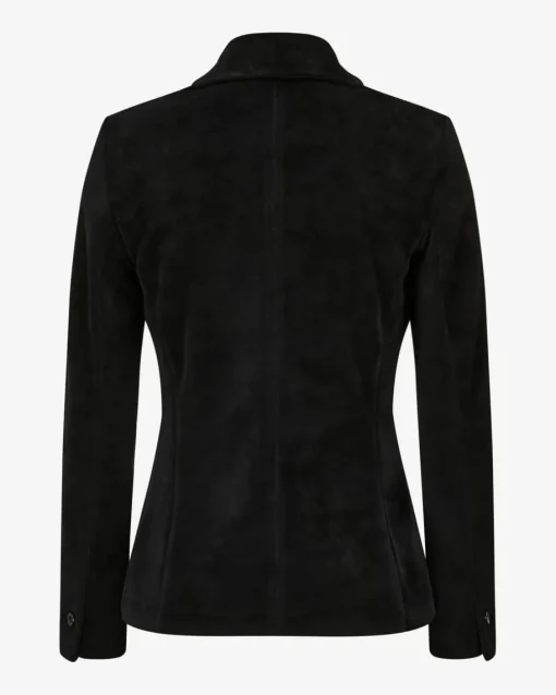 Samtblazer Slim Fit aus Baumwoll-Mix