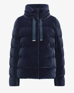 Samt-Daunenjacke