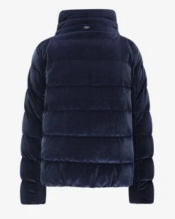 Samt-Daunenjacke