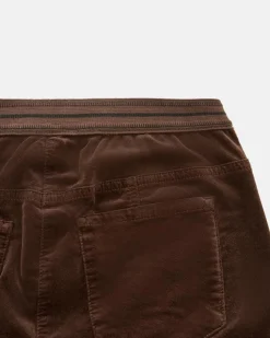 7/8-Samthose aus Baumwoll-Mix