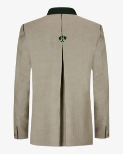 Schilfleinen Trachten-Janker aus Baumwolle und Leinen