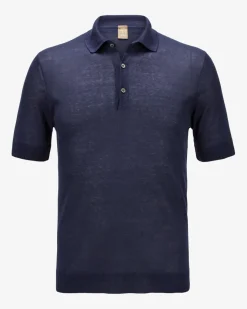 Seiden-Leinen-Poloshirt