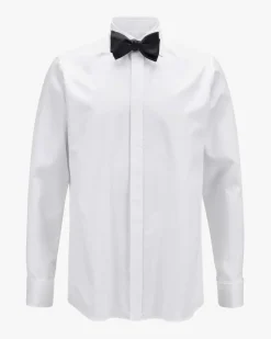 Smokinghemd Fitted Body Flatfront extra langer Arm