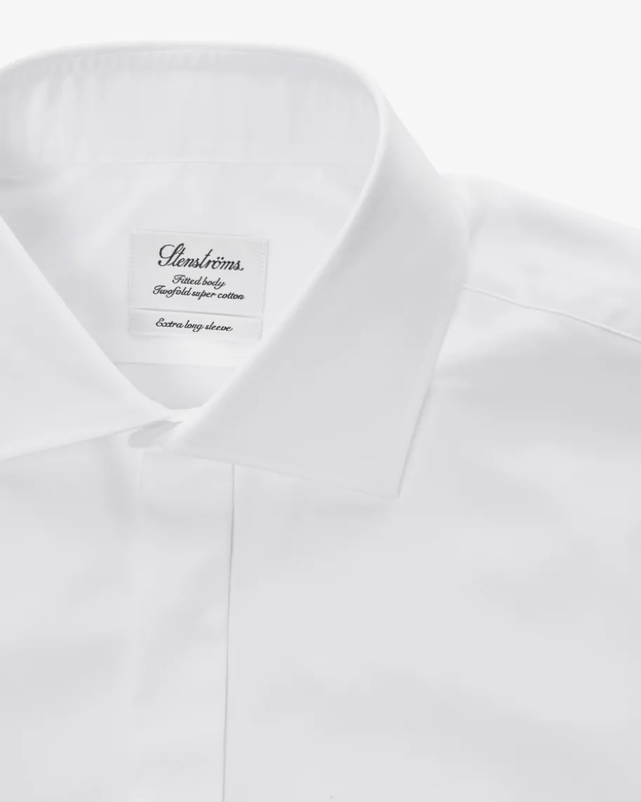 Smokinghemd Fitted Body Flatfront extra langer Arm