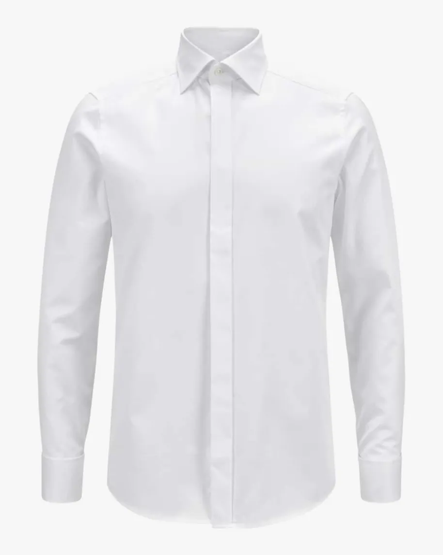 Smokinghemd Fitted Body Flatfront