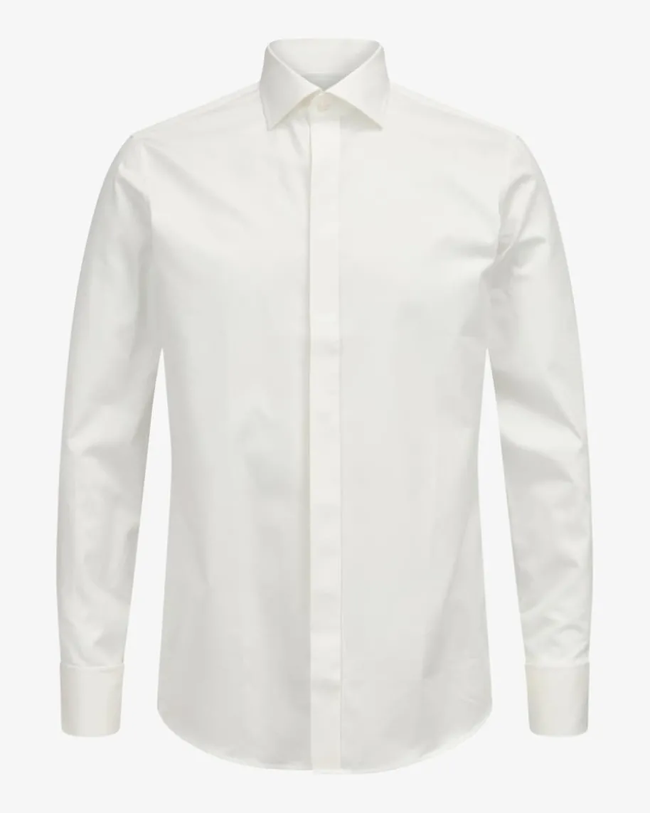 Smokinghemd Fitted Body Flatfront