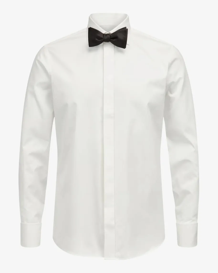 Smokinghemd Fitted Body Flatfront