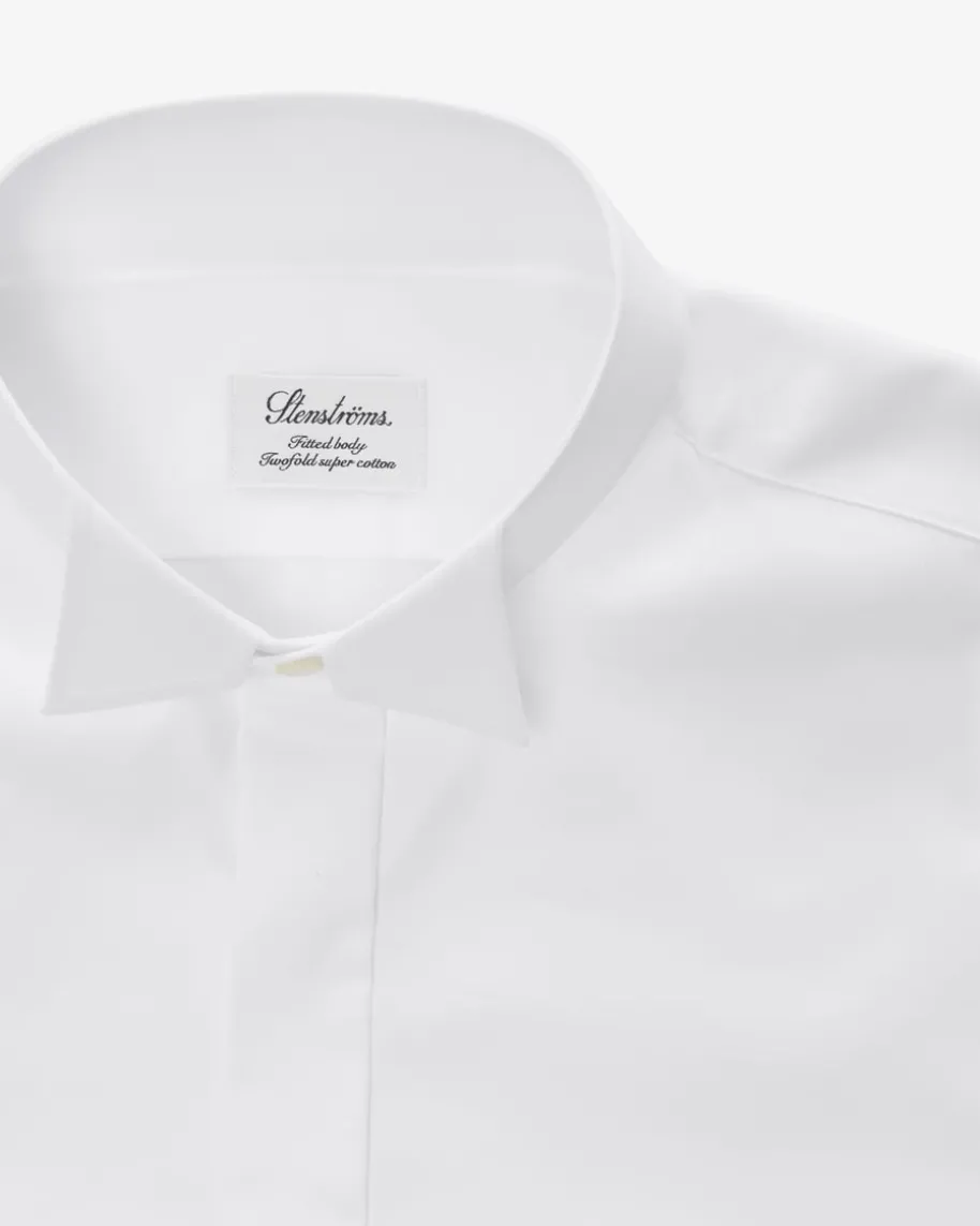 Smokinghemd Fitted Body Kläppchenkragen