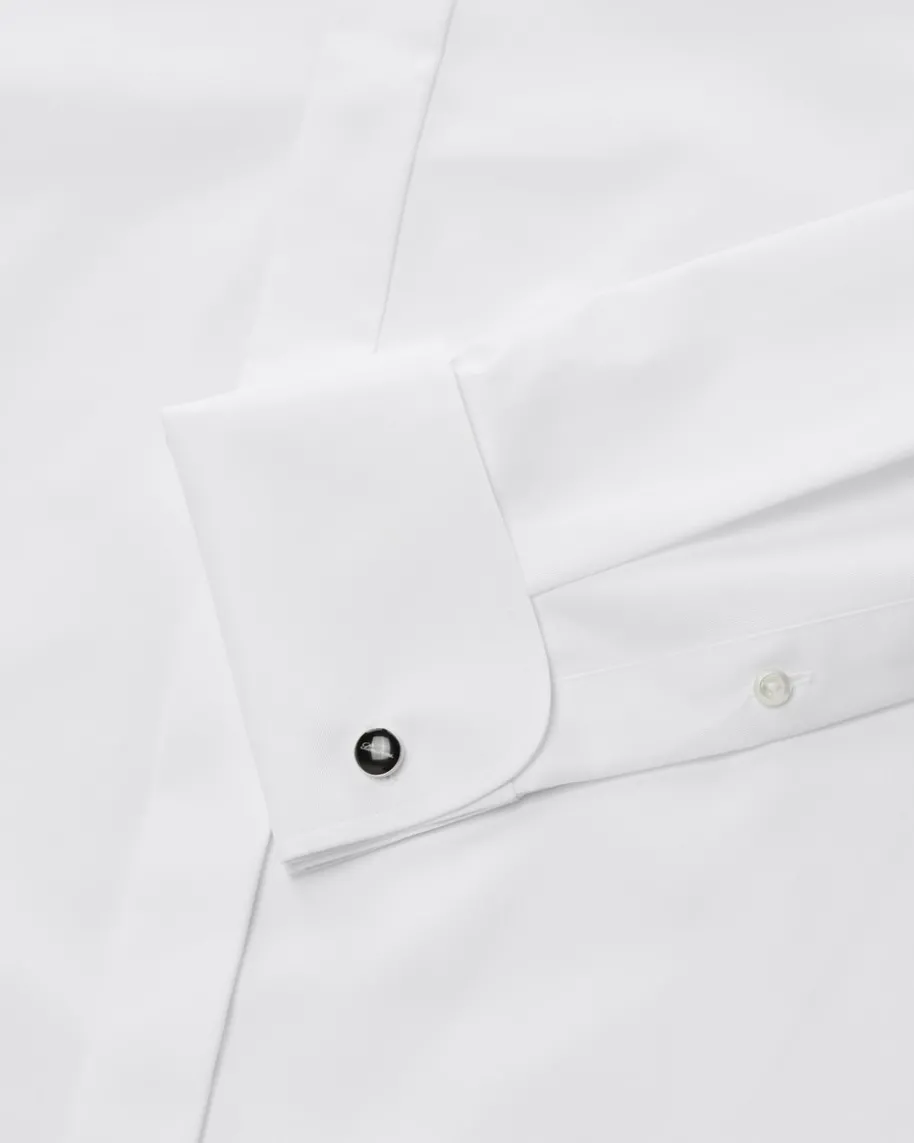 Smokinghemd Fitted Body Kläppchenkragen