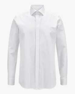 Smokinghemd Slim Fit Flat Front extra langer Arm