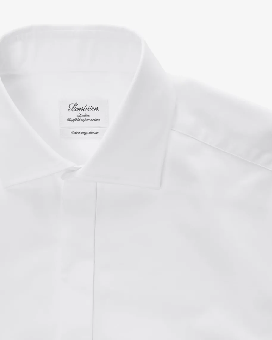 Smokinghemd Slim Fit Flat Front extra langer Arm