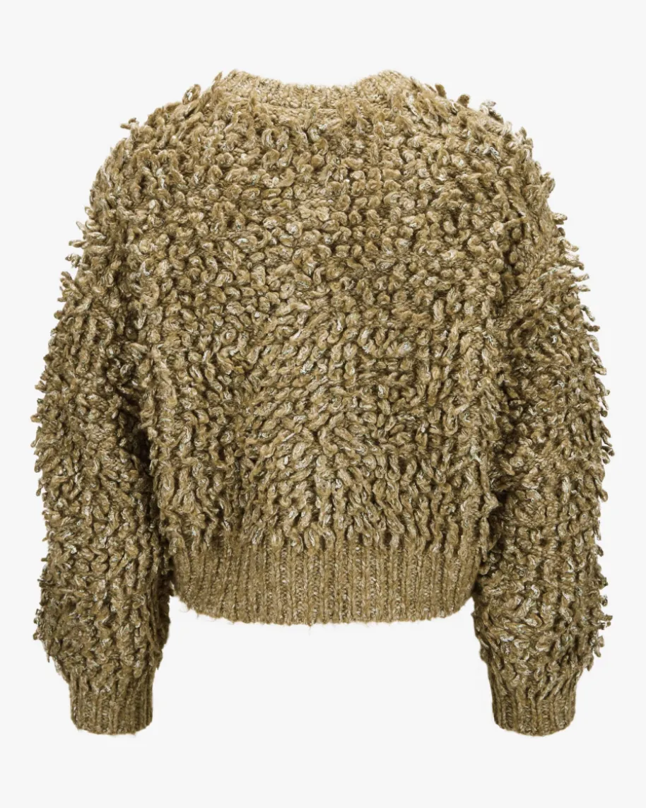 Strickjacke aus Baumwoll-Schurwolll-Mix