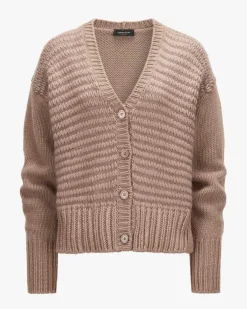 Strickjacke aus Mohair-Merinowoll-Mix