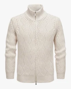 Strickjacke aus Schurwoll-Cashmere-Mix