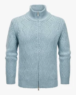 Strickjacke aus Schurwoll-Cashmere-Mix