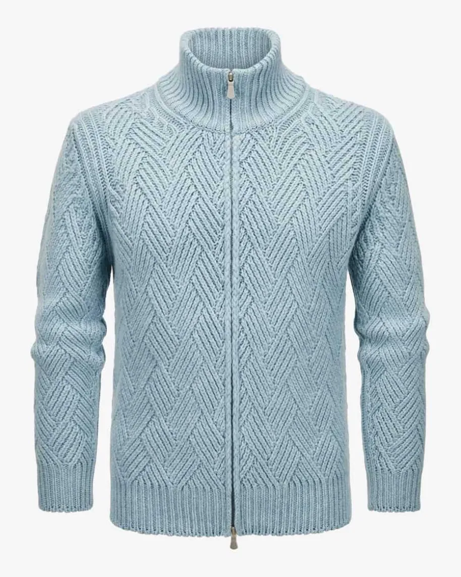 Strickjacke aus Schurwoll-Cashmere-Mix