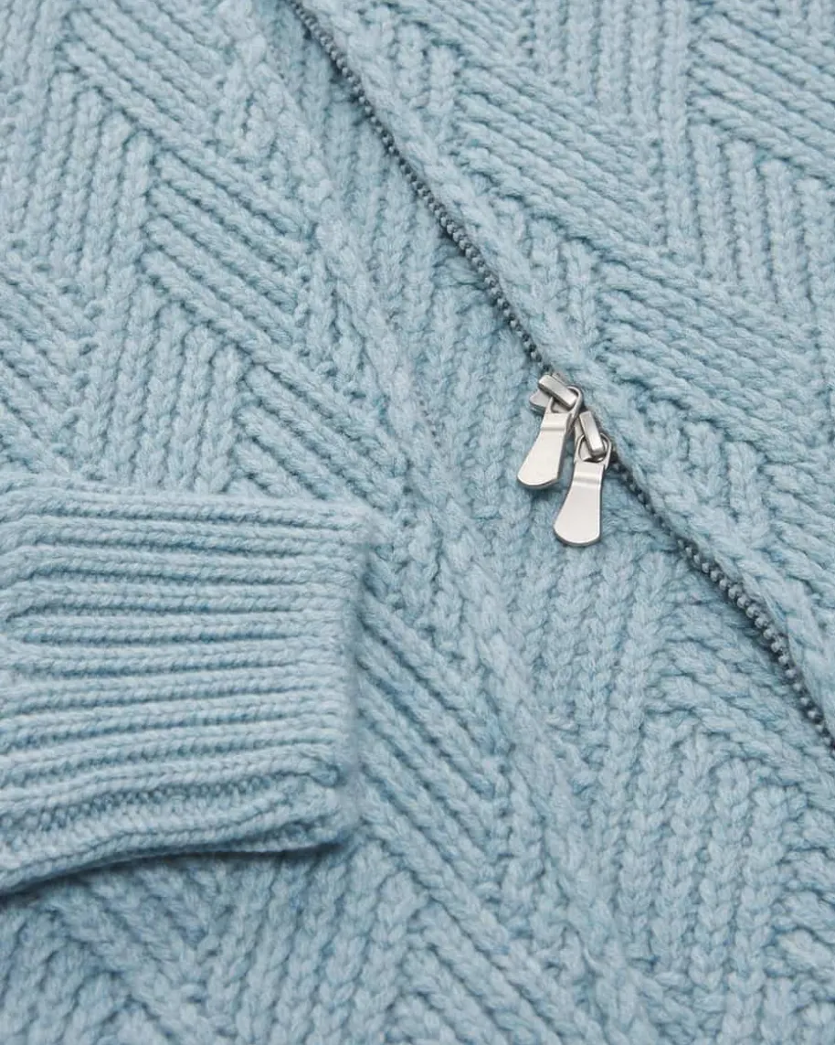 Strickjacke aus Schurwoll-Cashmere-Mix