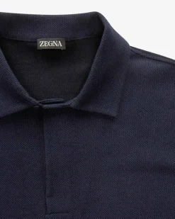 Strick-Poloshirt