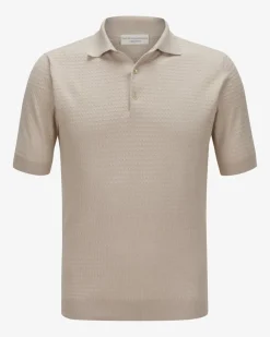 Strick-Poloshirt