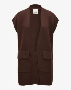 Strickweste aus Schurwolle und Cashmere